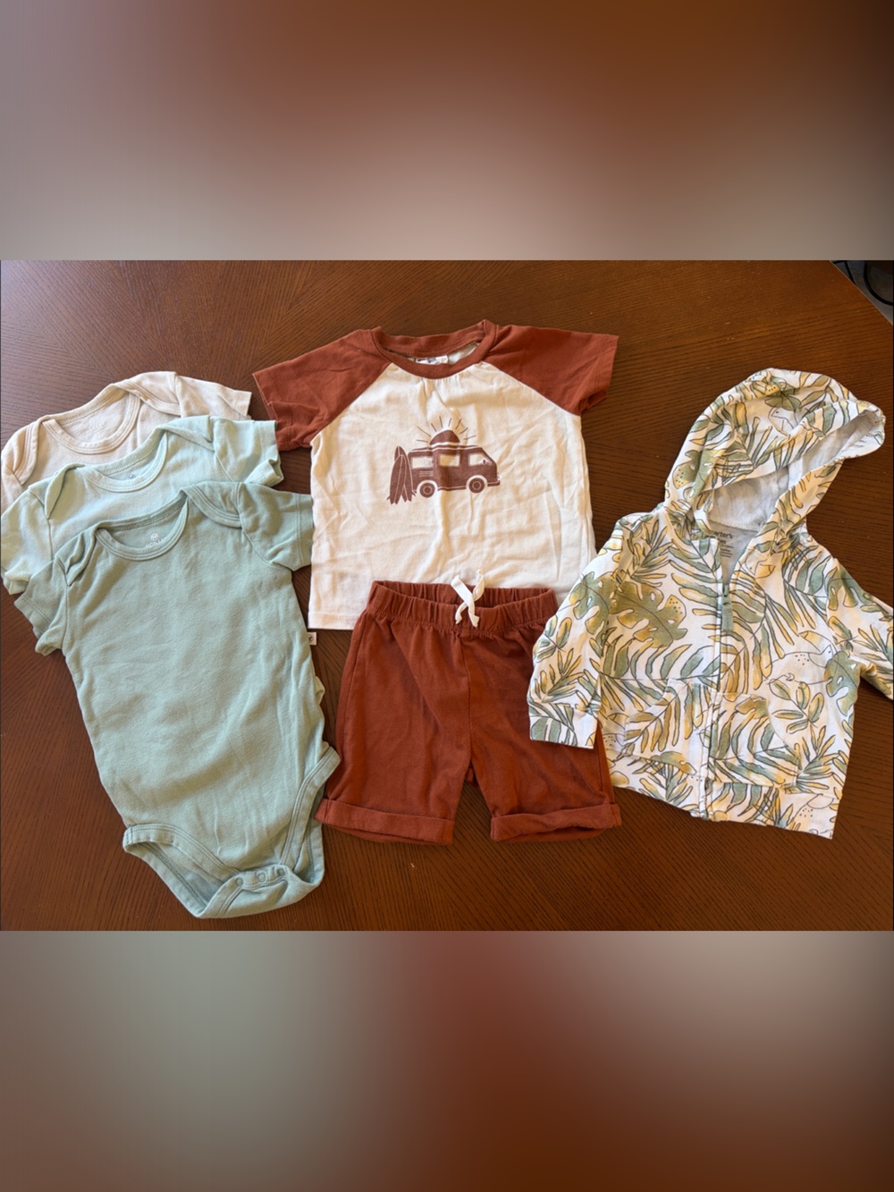 Bundle bodysuits, matching set and zipper hoodie 9M